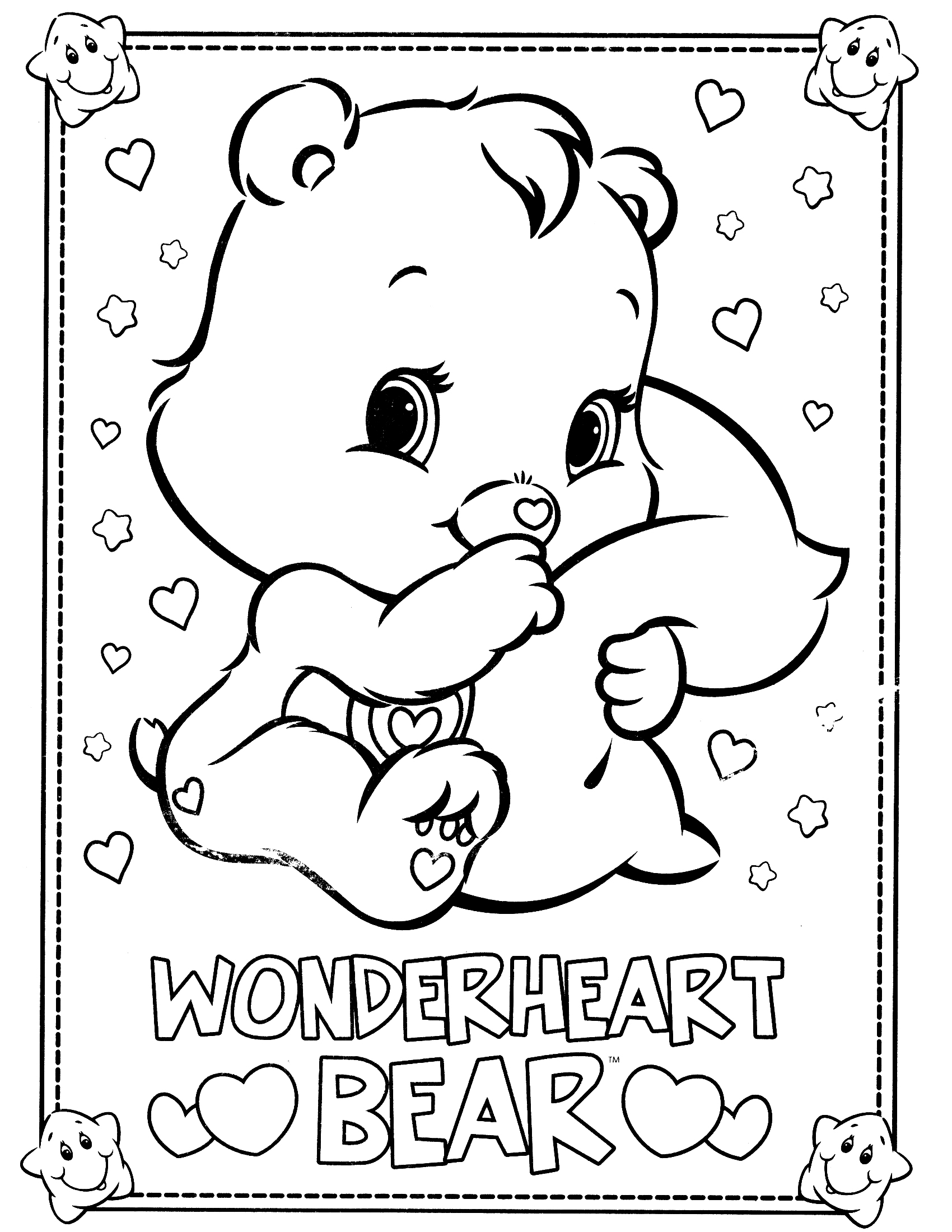 Drawing Care Bears 20 Cartoons – Printable coloring pages