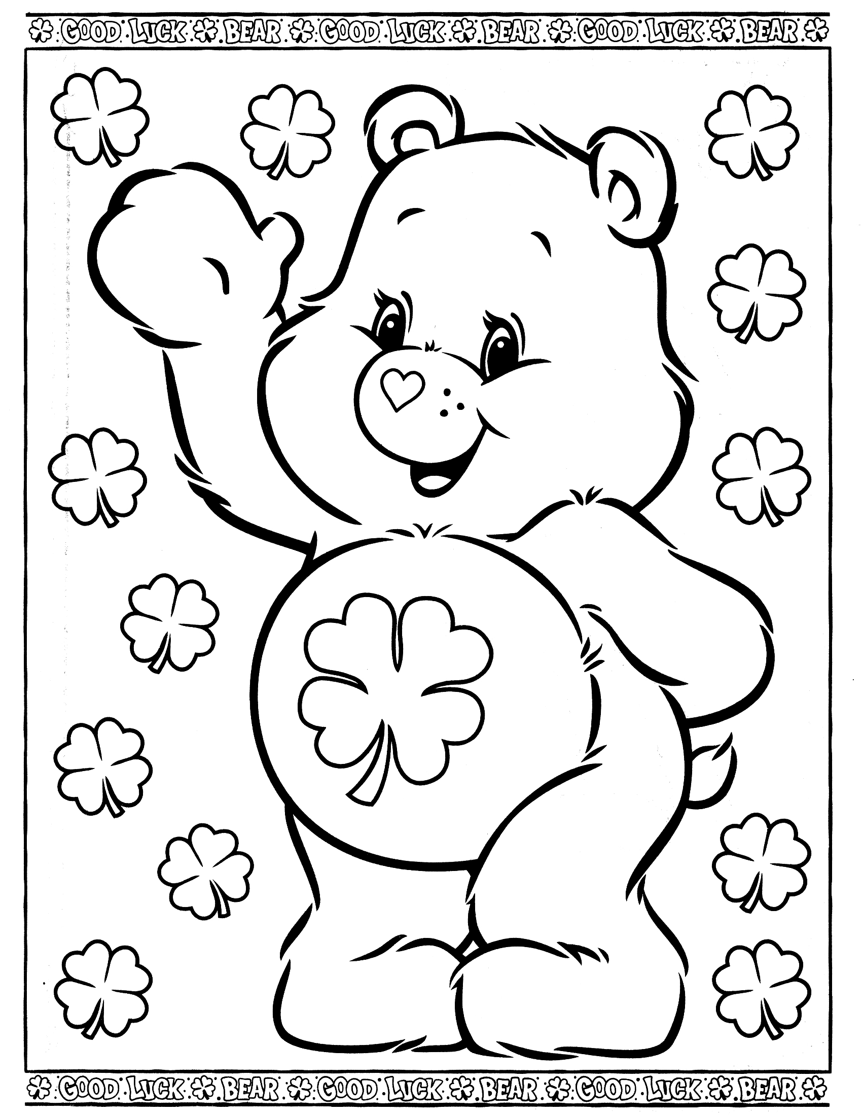 Drawing Care Bears 37148 (Cartoons) Printable coloring pages