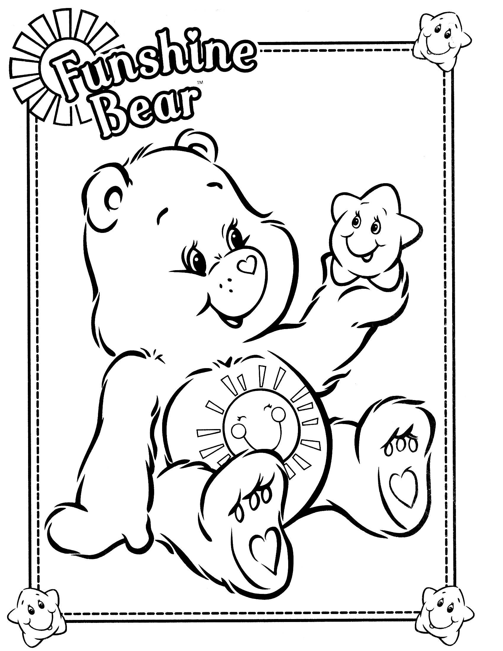 Care Bears 37 Cartoons Printable Coloring Pages