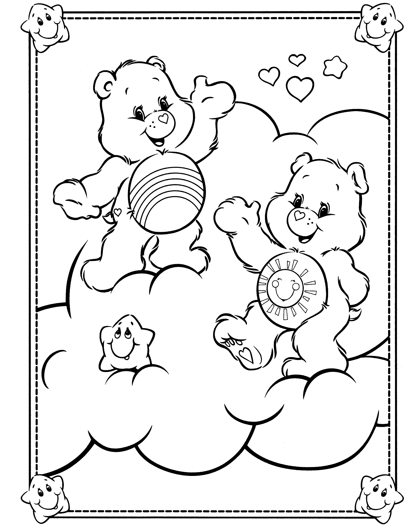 Coloring page: Care Bears (Cartoons) #37178 - Free Printable Coloring Pages