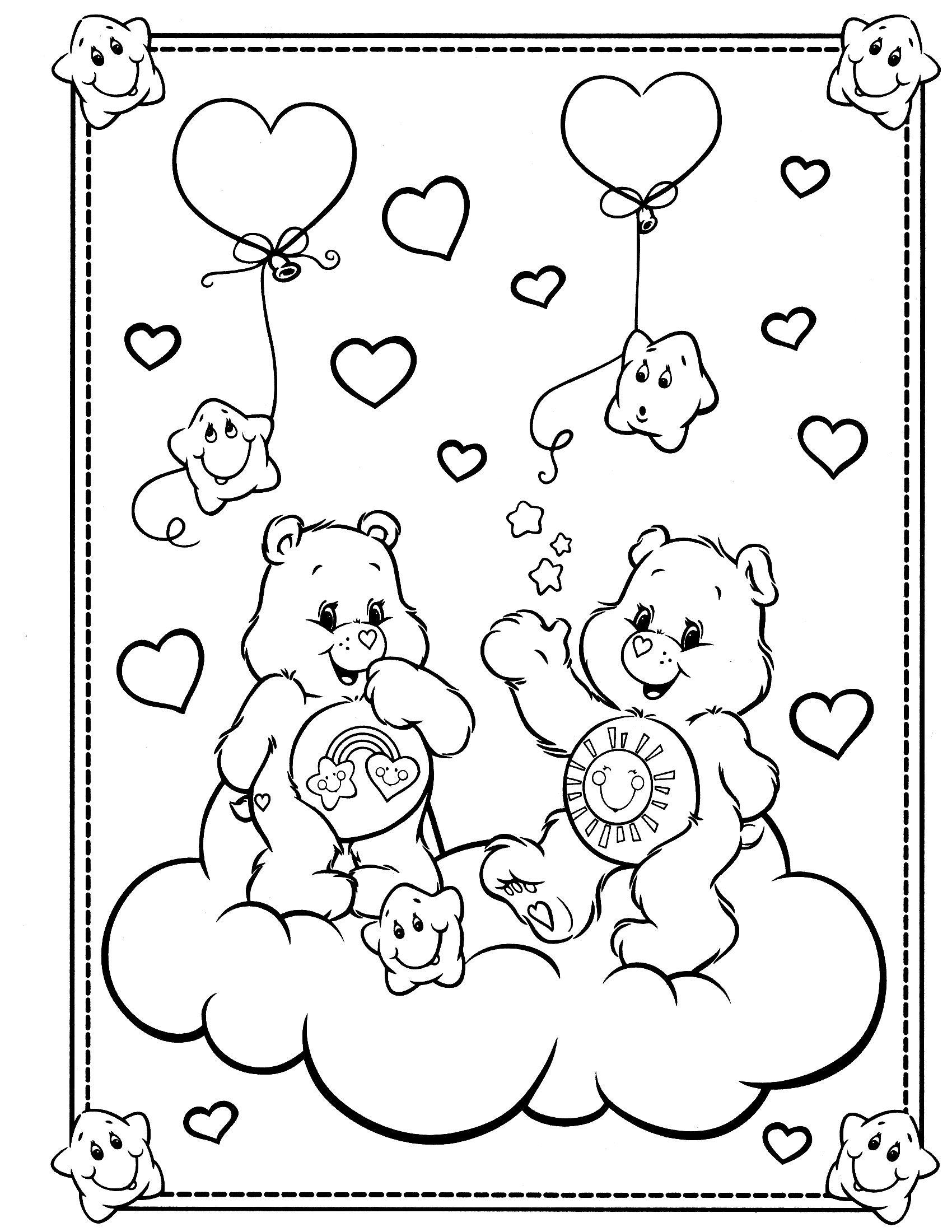 Coloring page: Care Bears (Cartoons) #37182 - Free Printable Coloring Pages