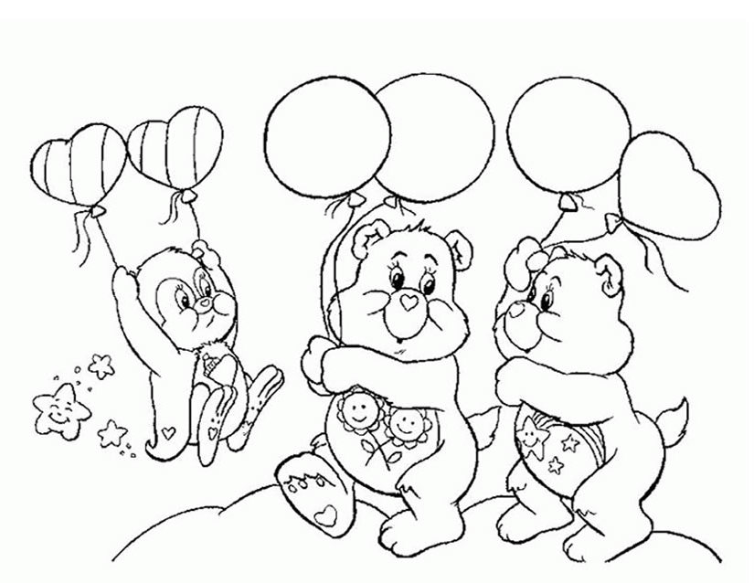 Coloring page: Care Bears (Cartoons) #37195 - Free Printable Coloring Pages