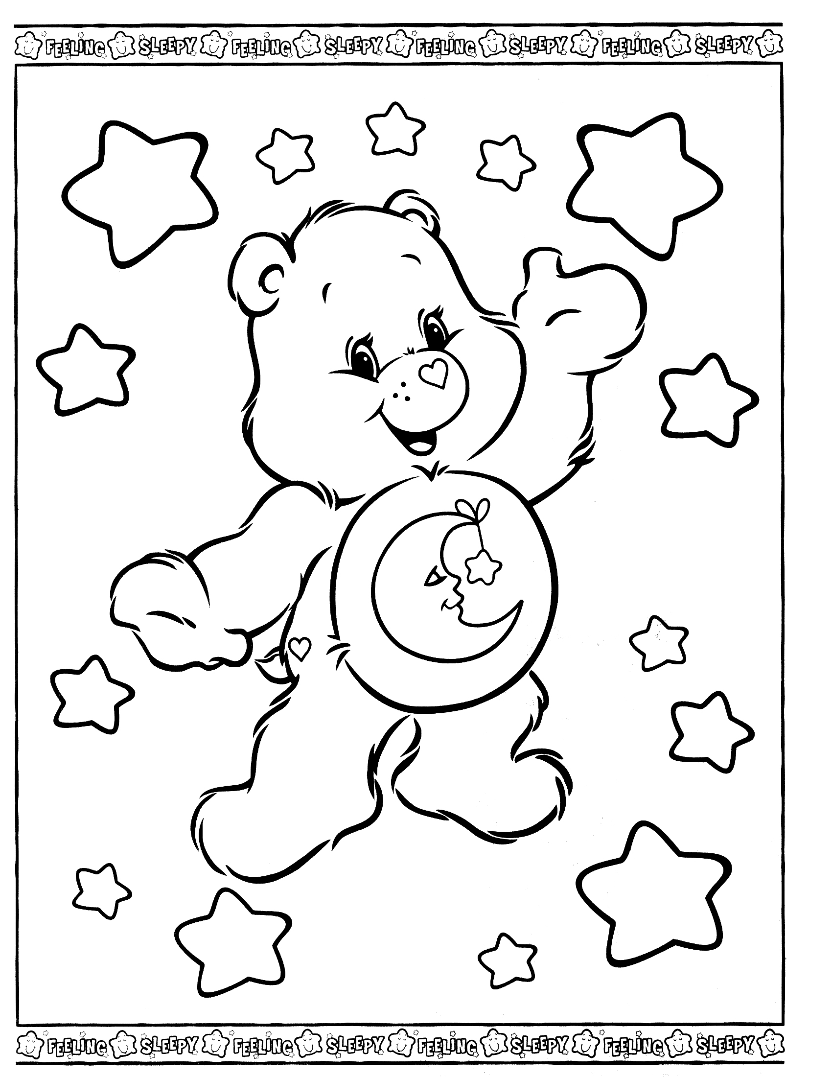 care bear coloring page