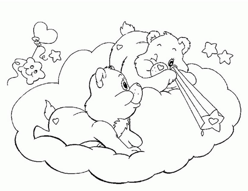 Coloring page: Care Bears (Cartoons) #37211 - Free Printable Coloring Pages