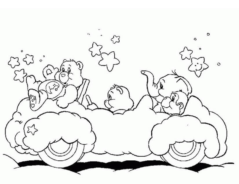 Coloring page: Care Bears (Cartoons) #37217 - Free Printable Coloring Pages