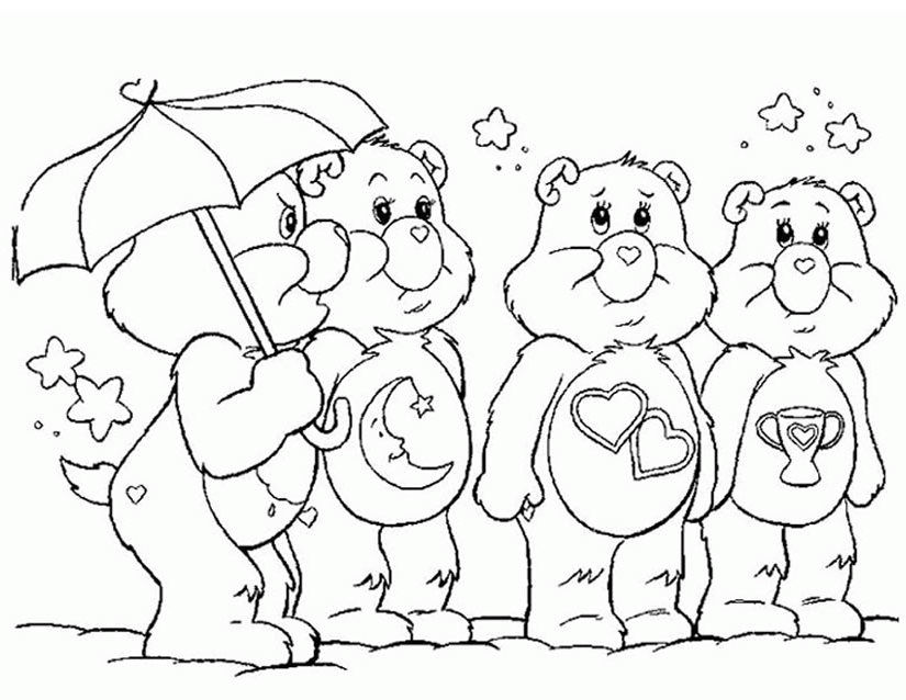 Coloring page: Care Bears (Cartoons) #37221 - Free Printable Coloring Pages