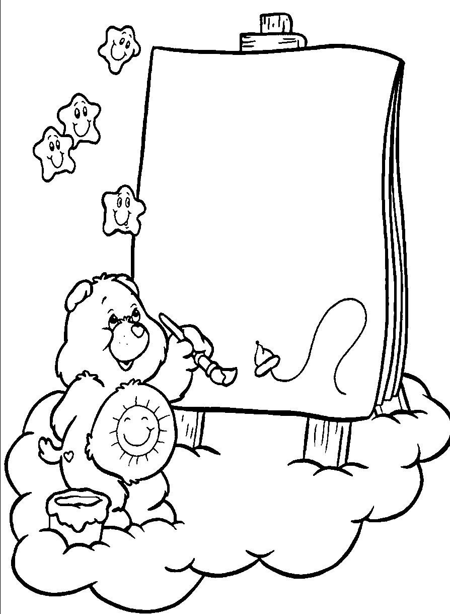 Coloring page: Care Bears (Cartoons) #37231 - Free Printable Coloring Pages