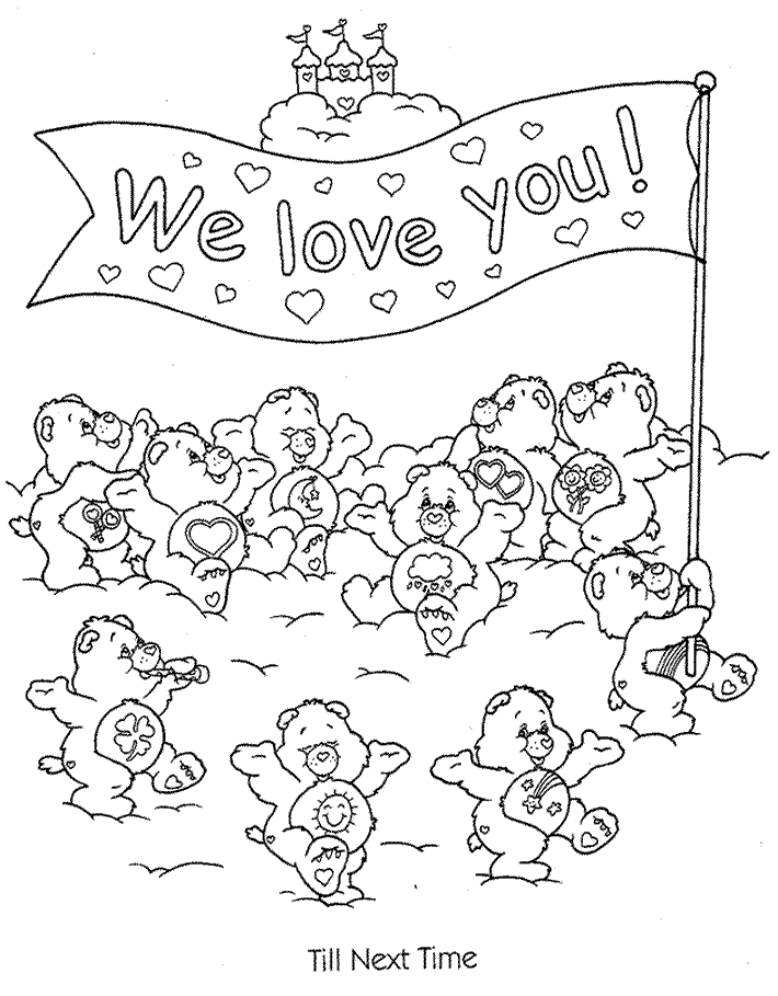 Coloring page: Care Bears (Cartoons) #37232 - Free Printable Coloring Pages