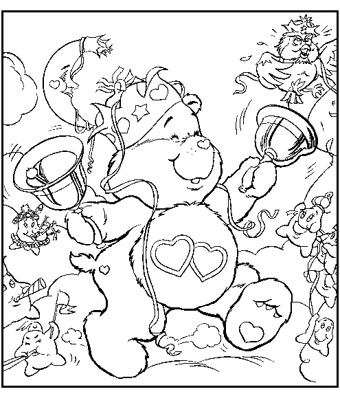 Coloring page: Care Bears (Cartoons) #37242 - Free Printable Coloring Pages