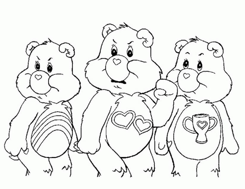 Coloring page: Care Bears (Cartoons) #37246 - Free Printable Coloring Pages