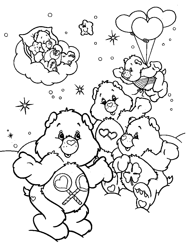 Coloring page: Care Bears (Cartoons) #37340 - Free Printable Coloring Pages