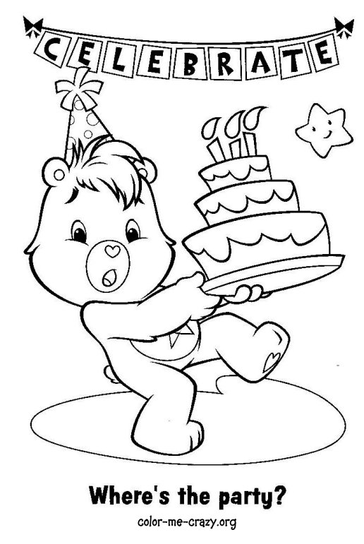 Coloring page: Care Bears (Cartoons) #37347 - Free Printable Coloring Pages