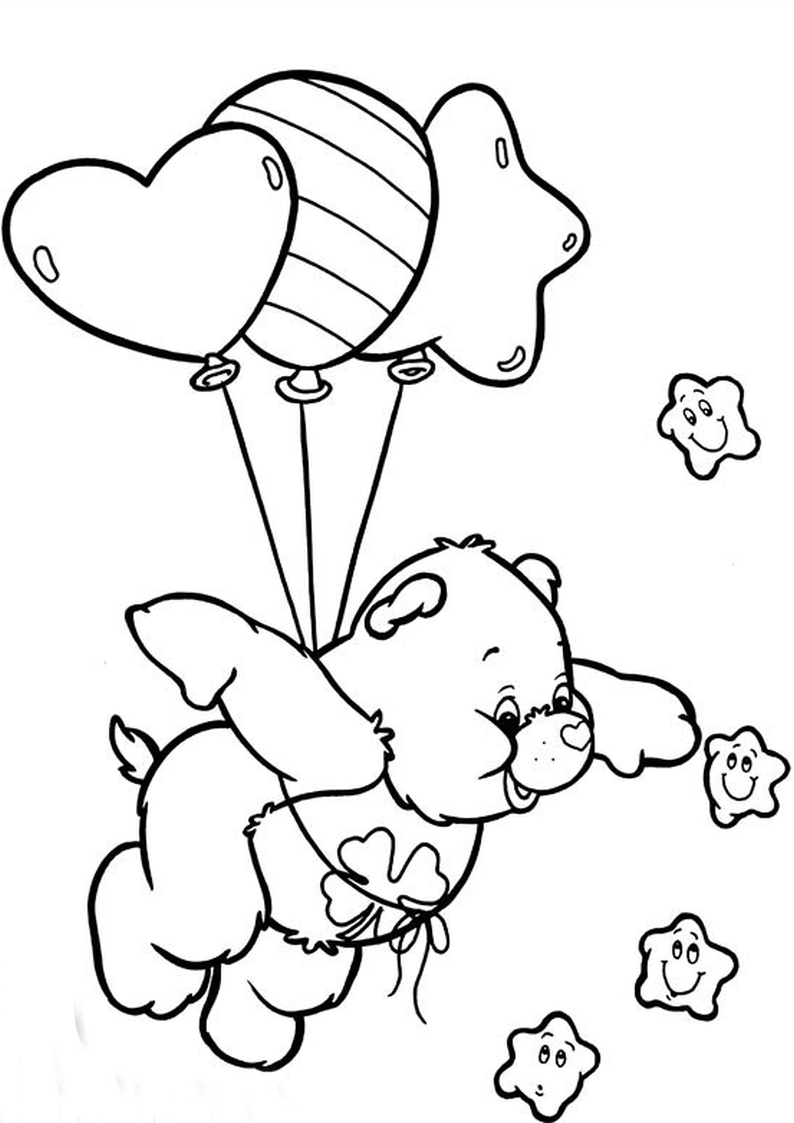 Coloring page: Care Bears (Cartoons) #37529 - Free Printable Coloring Pages