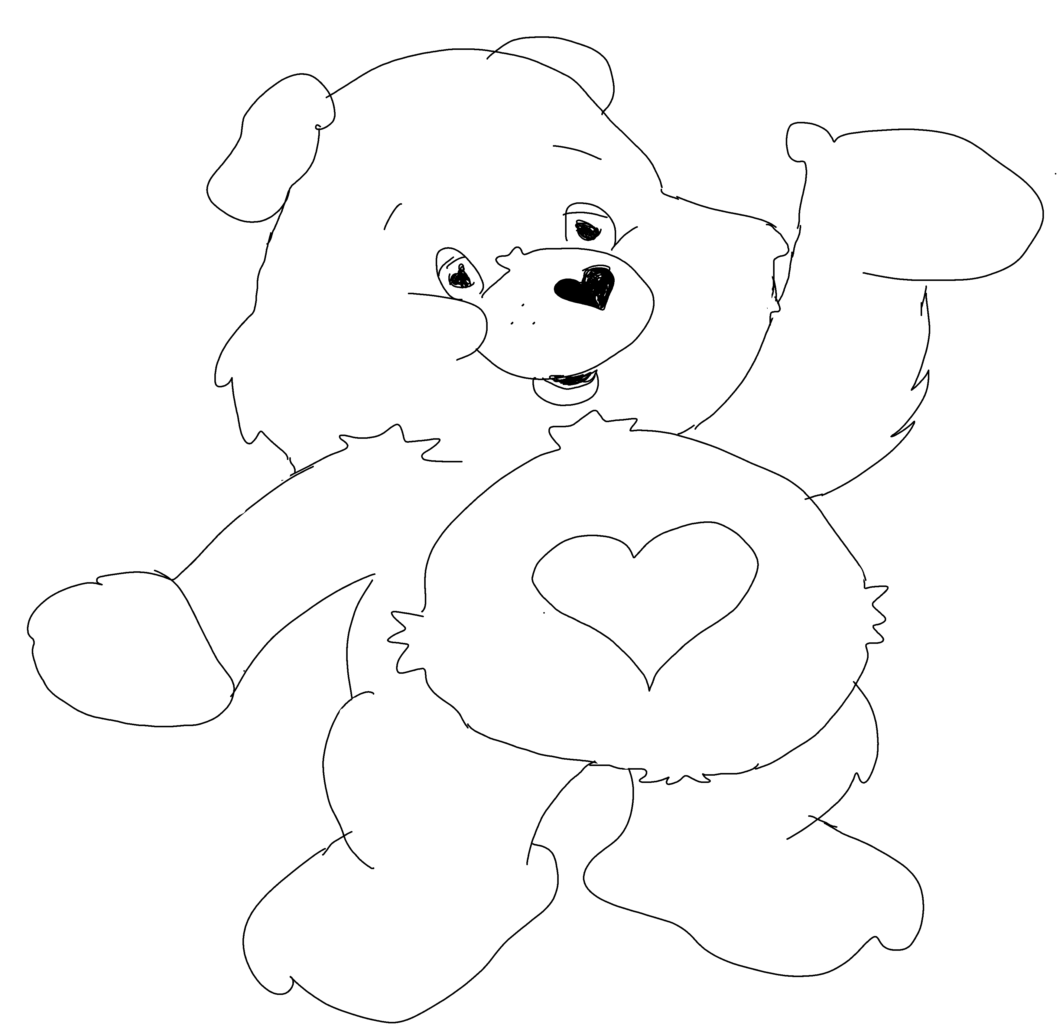 Coloring page: Care Bears (Cartoons) #37548 - Free Printable Coloring Pages