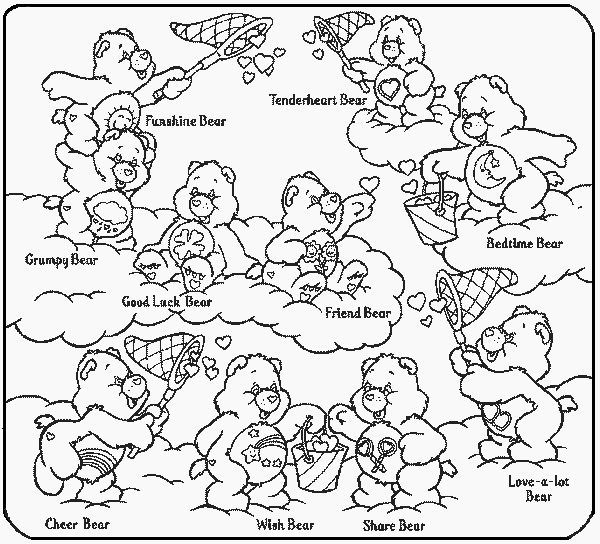 Coloring page: Care Bears (Cartoons) #37553 - Free Printable Coloring Pages