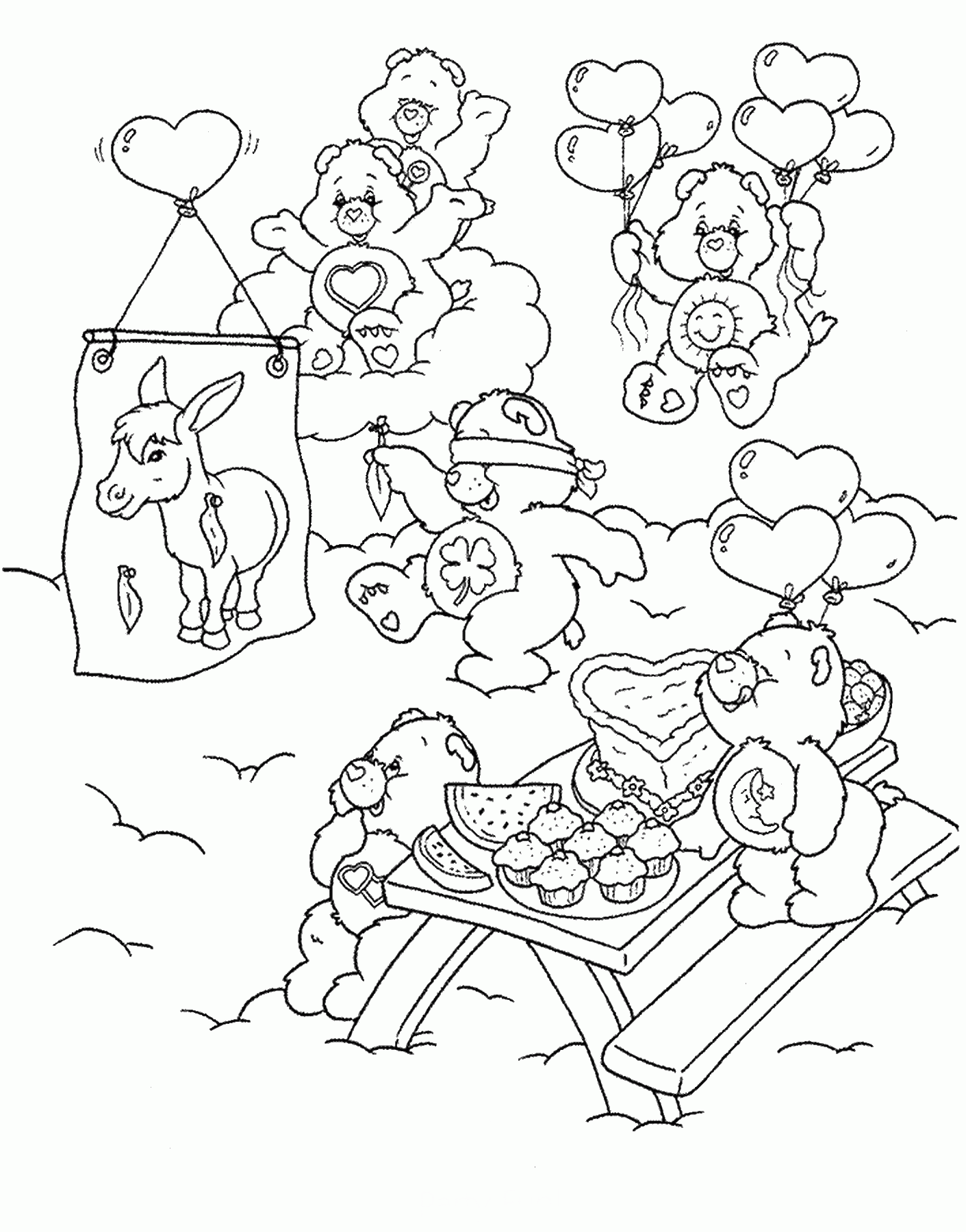 Coloring page: Care Bears (Cartoons) #37561 - Free Printable Coloring Pages