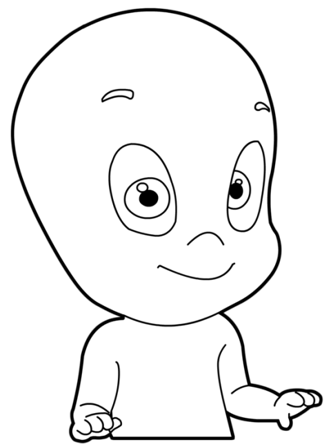Coloring page: Casper (Cartoons) #36248 - Free Printable Coloring Pages