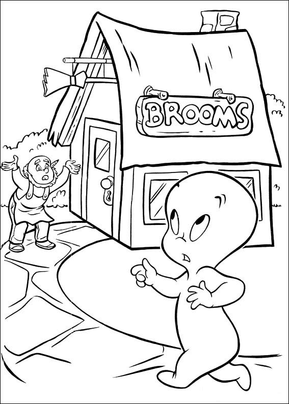 Coloring page: Casper (Cartoons) #36253 - Free Printable Coloring Pages