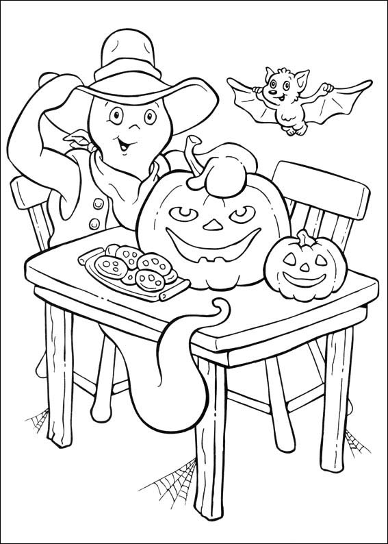 Coloring page: Casper (Cartoons) #36257 - Free Printable Coloring Pages
