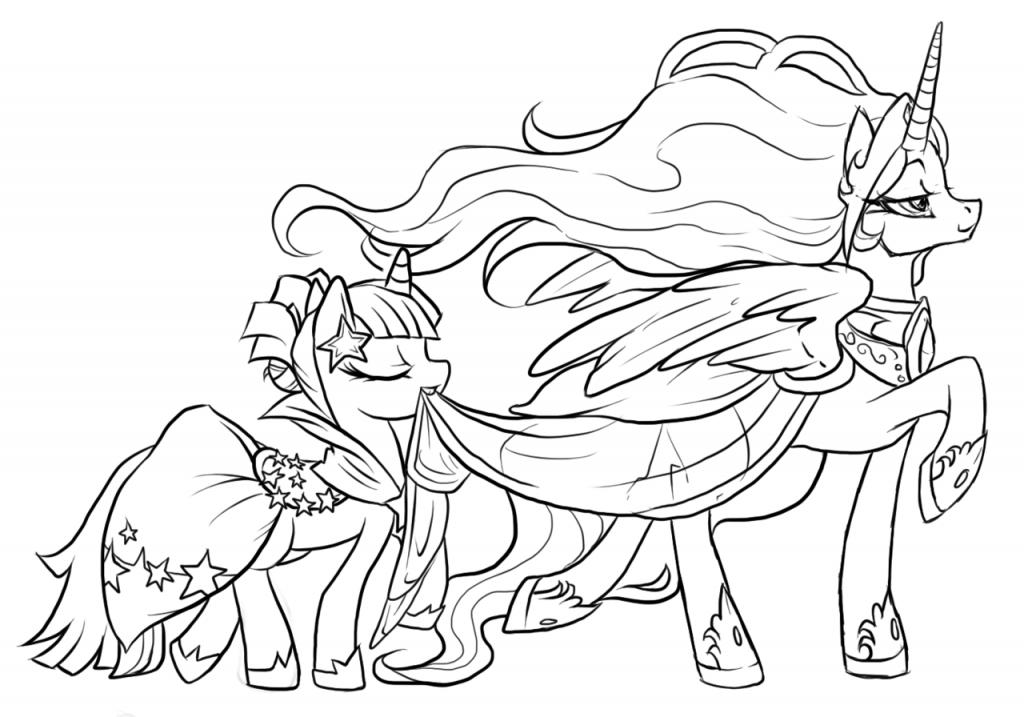 Coloring page: Celestia (Cartoons) #169960 - Free Printable Coloring Pages