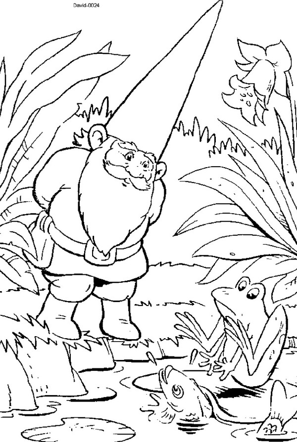 Coloring page: David, the Gnome (Cartoons) #51258 - Free Printable Coloring Pages