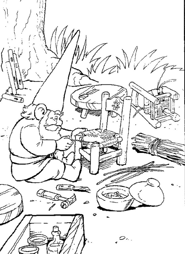 Coloring page: David, the Gnome (Cartoons) #51270 - Free Printable Coloring Pages