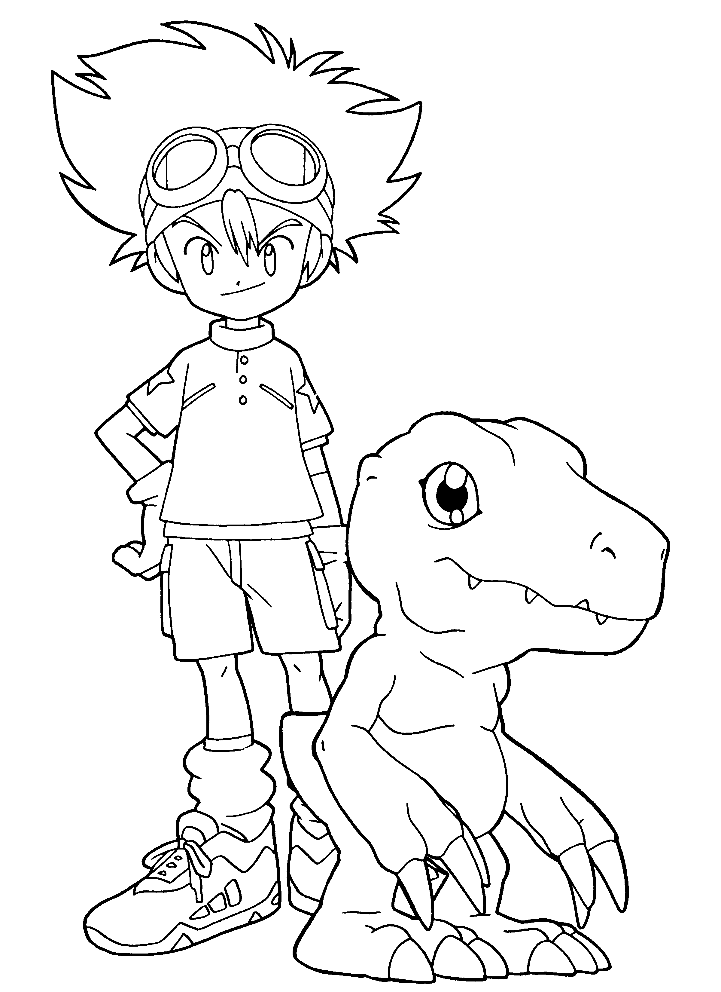 Coloring page: Digimon (Cartoons) #51423 - Free Printable Coloring Pages