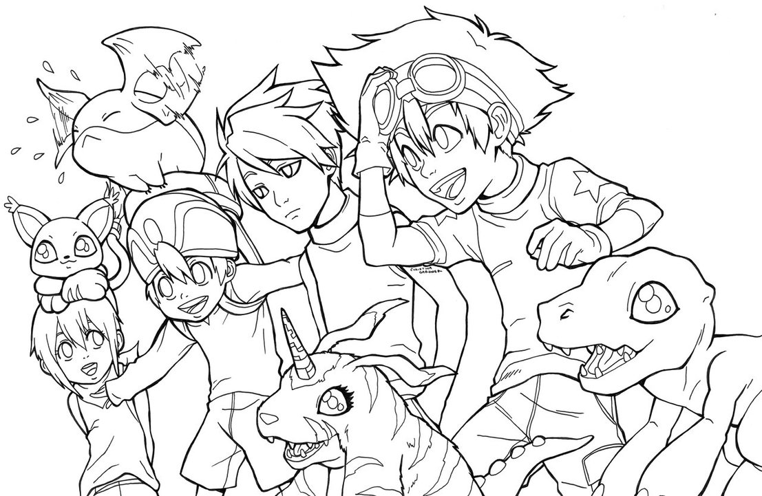 Coloring page: Digimon (Cartoons) #51424 - Free Printable Coloring Pages