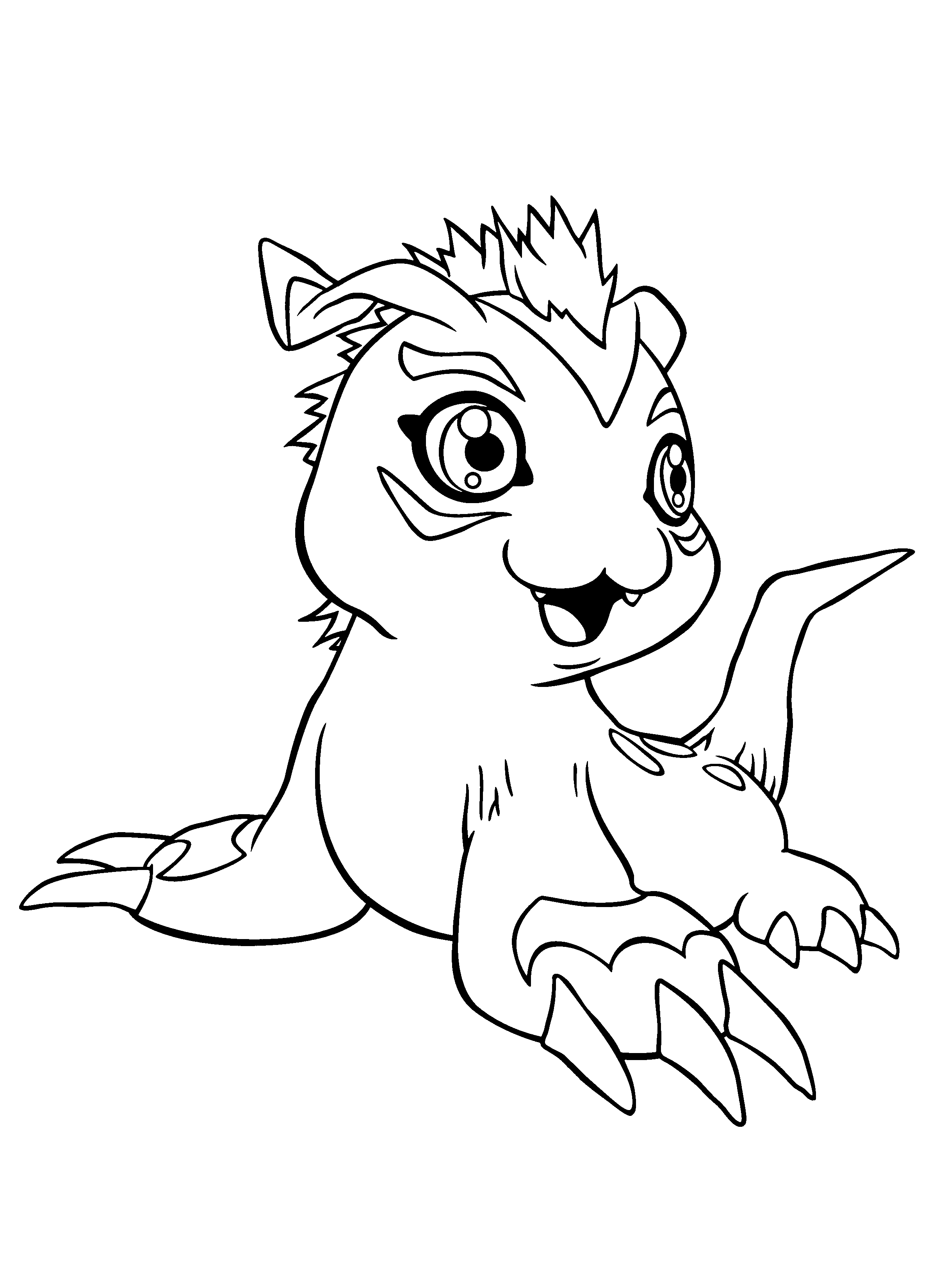 Coloring page: Digimon (Cartoons) #51427 - Free Printable Coloring Pages