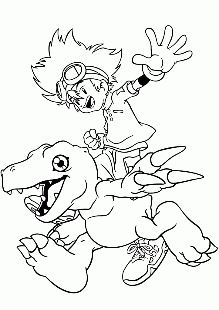 Coloring page: Digimon (Cartoons) #51431 - Free Printable Coloring Pages