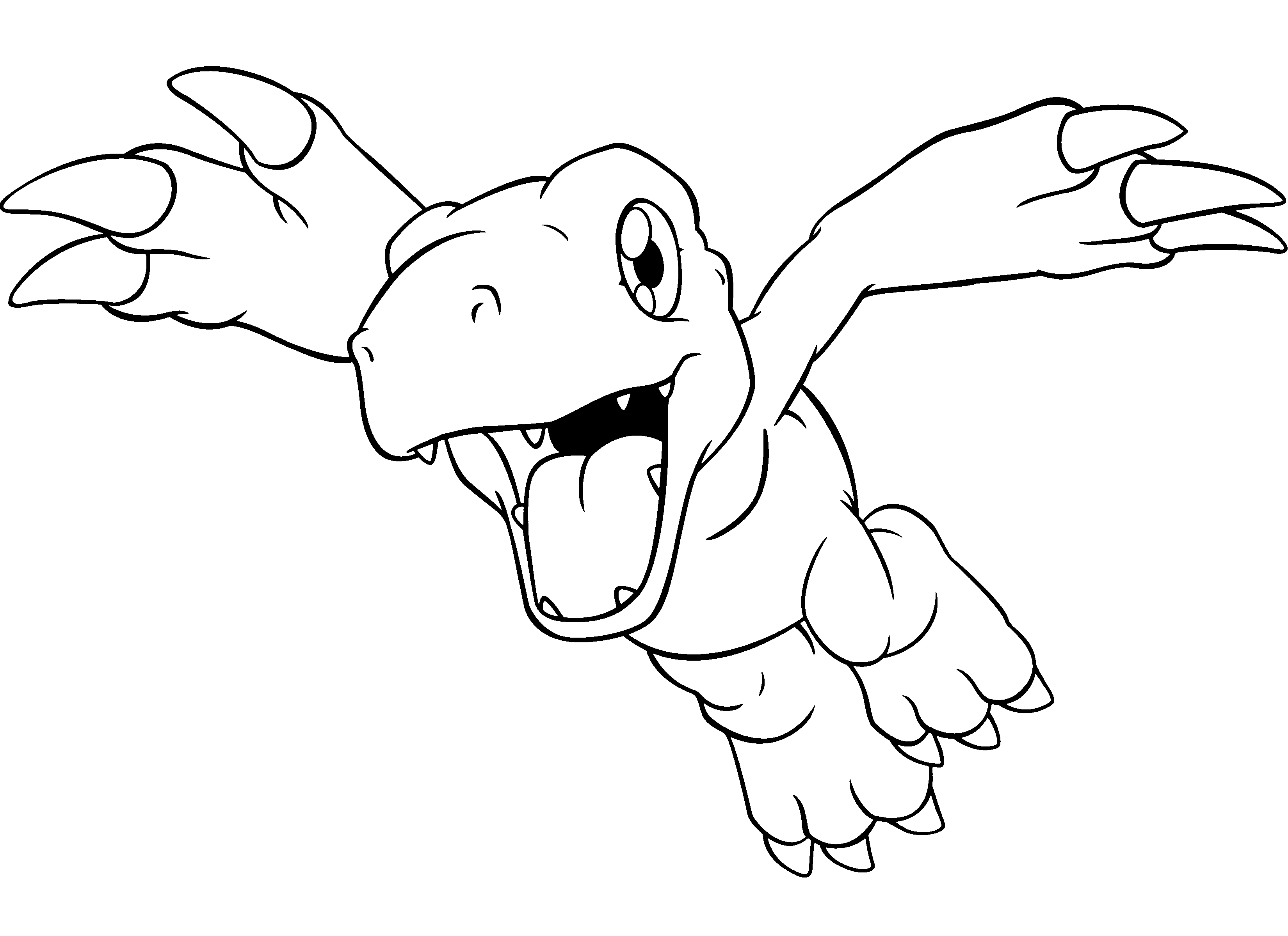 Coloring page: Digimon (Cartoons) #51435 - Free Printable Coloring Pages