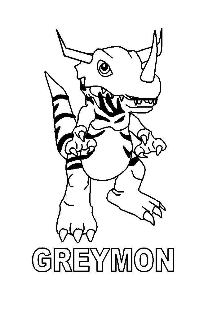 Coloring page: Digimon (Cartoons) #51440 - Free Printable Coloring Pages