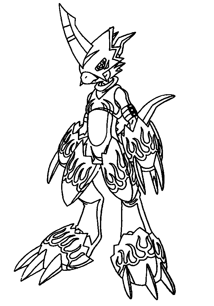 Coloring page: Digimon (Cartoons) #51441 - Free Printable Coloring Pages