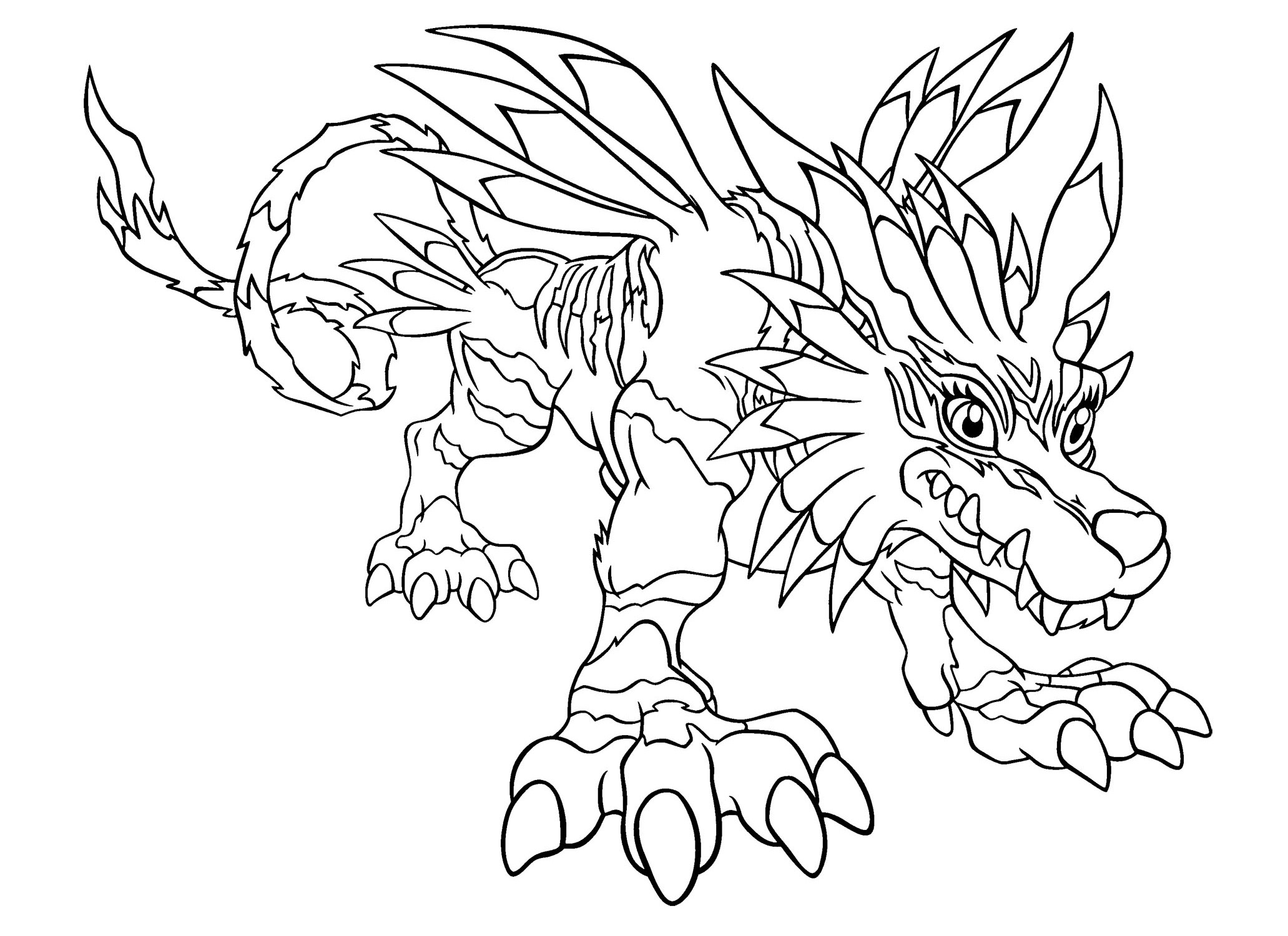 Coloring page: Digimon (Cartoons) #51443 - Free Printable Coloring Pages