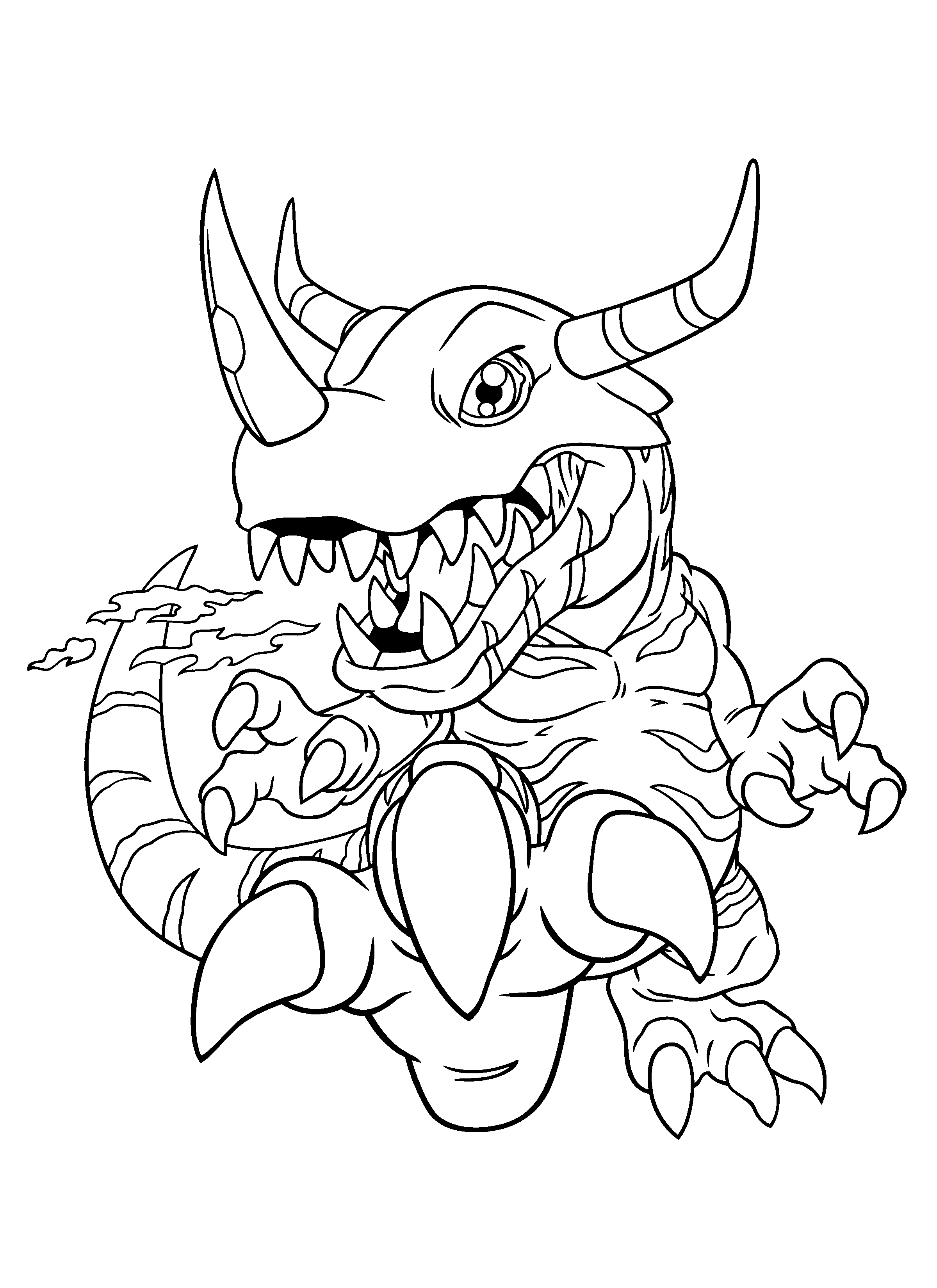 Coloring page: Digimon (Cartoons) #51450 - Free Printable Coloring Pages