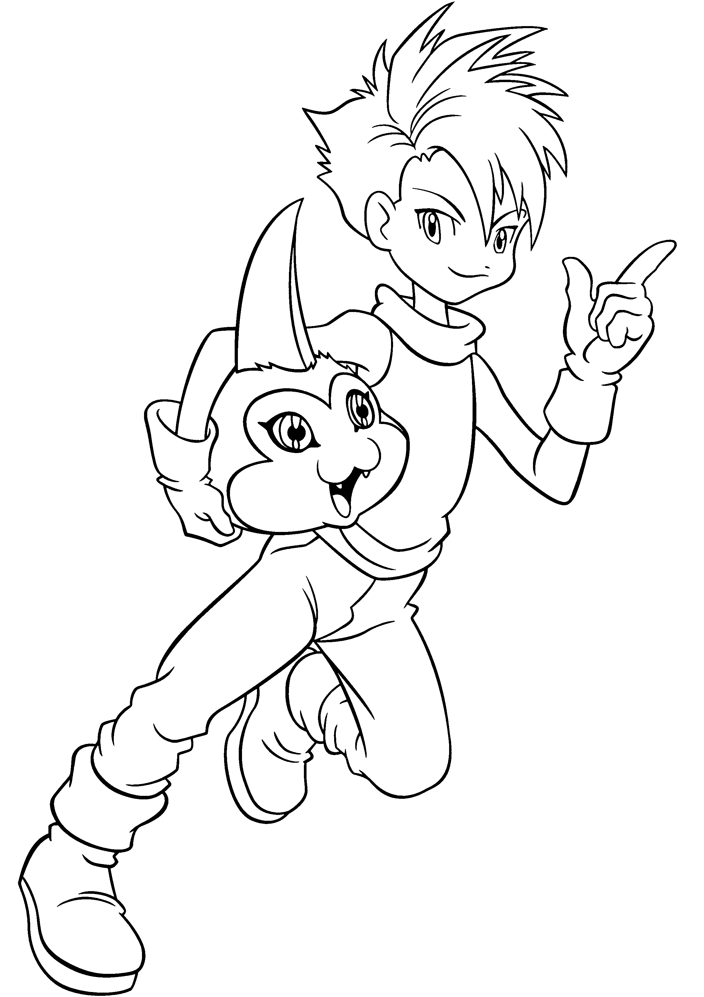 Coloring page: Digimon (Cartoons) #51454 - Free Printable Coloring Pages