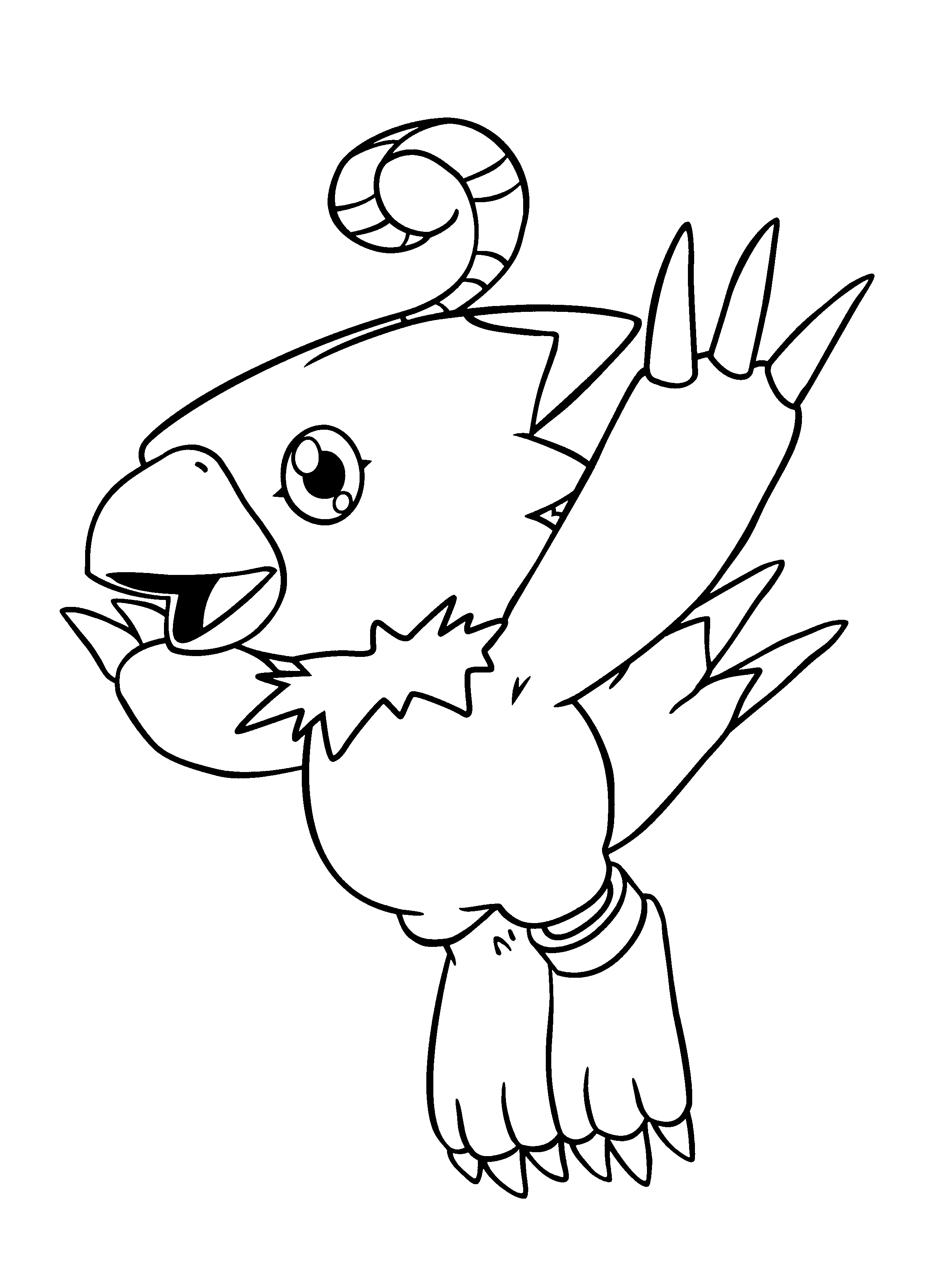 Coloring page: Digimon (Cartoons) #51462 - Free Printable Coloring Pages