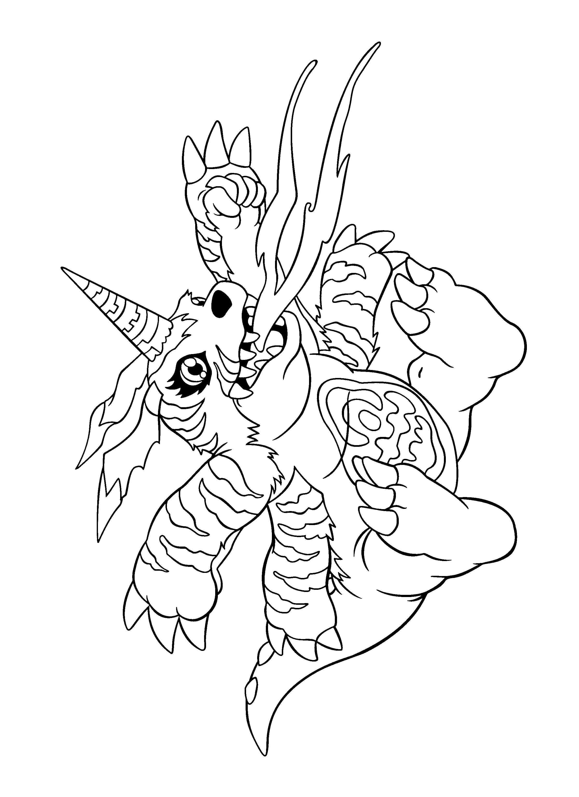 Coloring page: Digimon (Cartoons) #51465 - Free Printable Coloring Pages