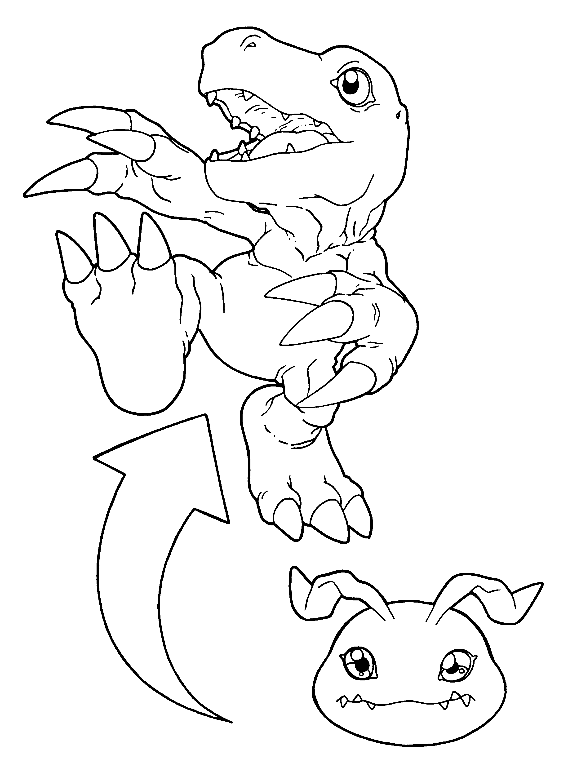 Coloring page: Digimon (Cartoons) #51476 - Free Printable Coloring Pages