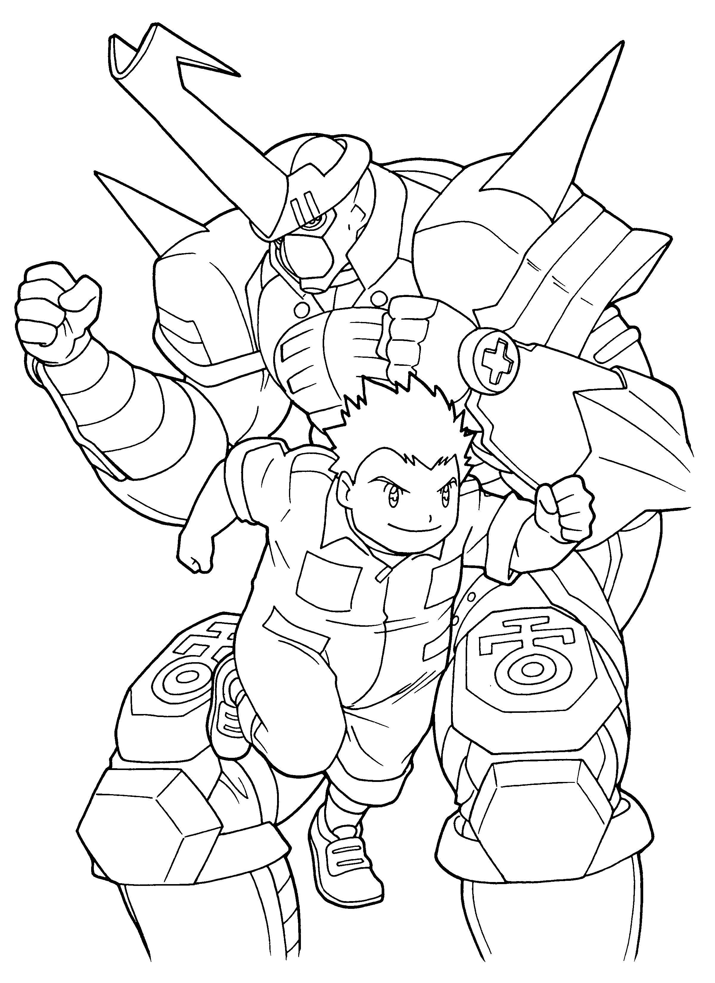 Coloring page: Digimon (Cartoons) #51477 - Free Printable Coloring Pages