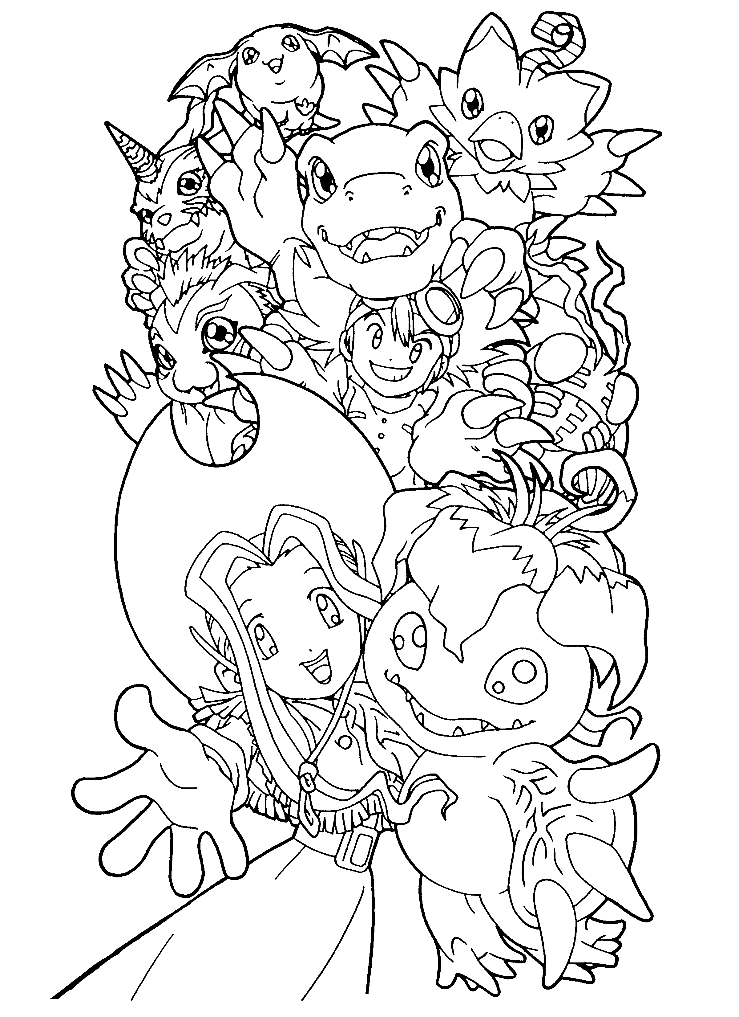 Coloring page: Digimon (Cartoons) #51478 - Free Printable Coloring Pages