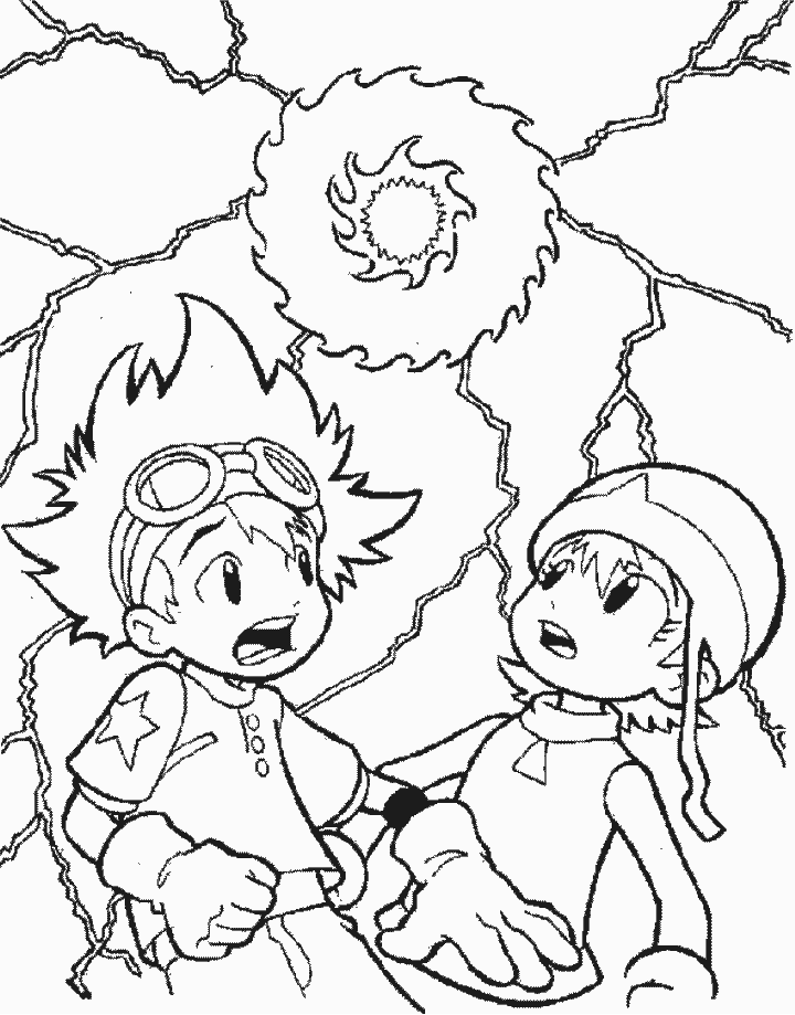 Coloring page: Digimon (Cartoons) #51485 - Free Printable Coloring Pages