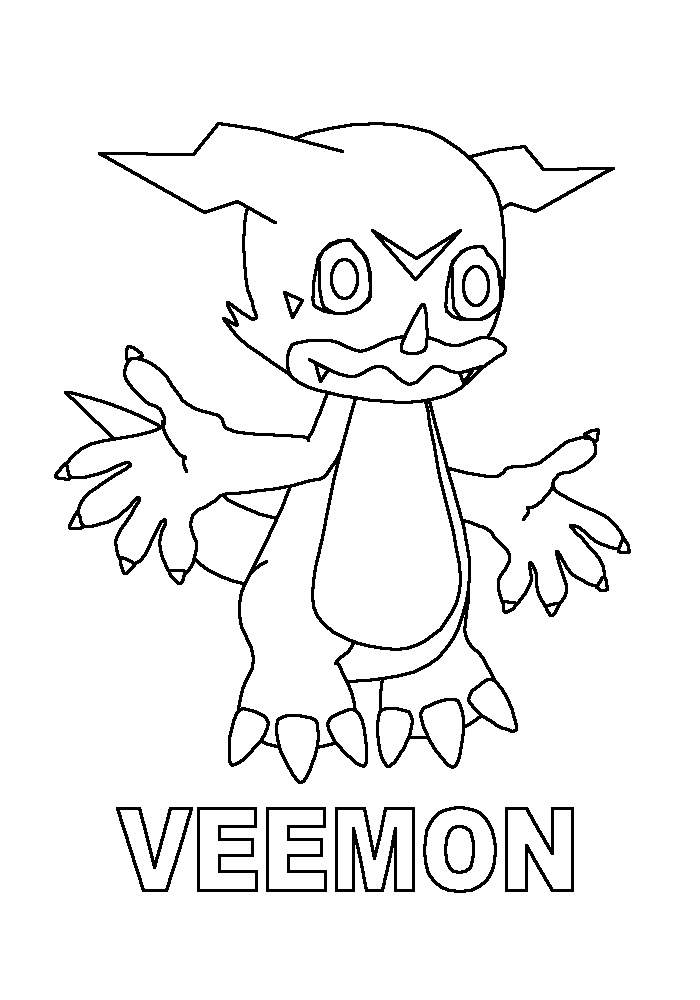 Coloring page: Digimon (Cartoons) #51490 - Free Printable Coloring Pages