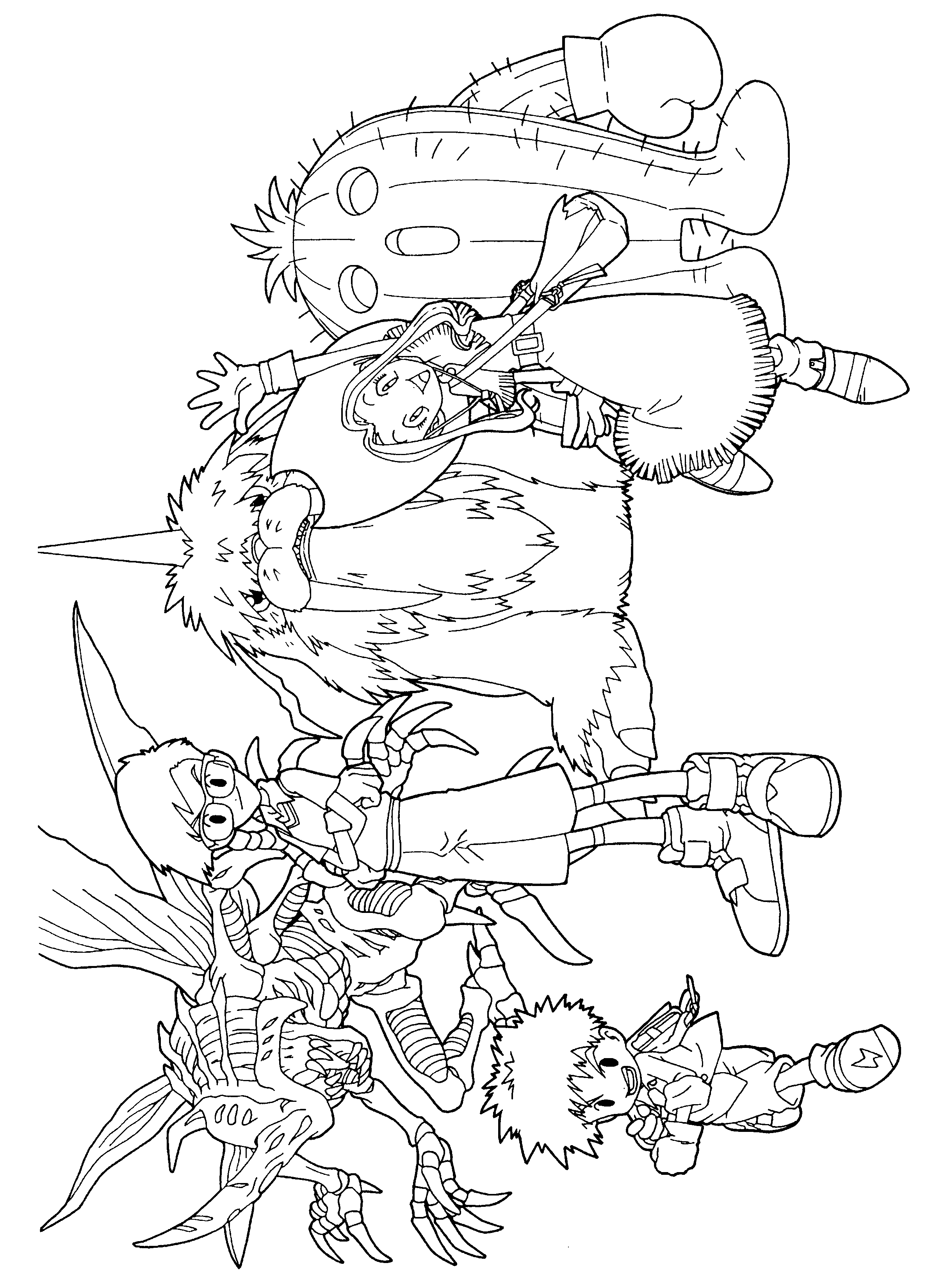 Coloring page: Digimon (Cartoons) #51492 - Free Printable Coloring Pages