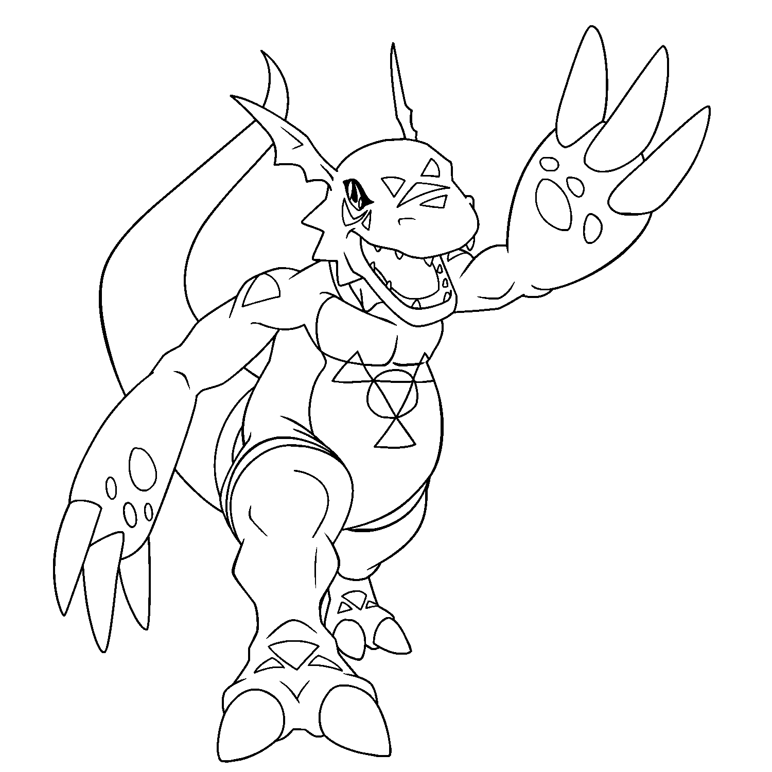 Coloring page: Digimon (Cartoons) #51512 - Free Printable Coloring Pages