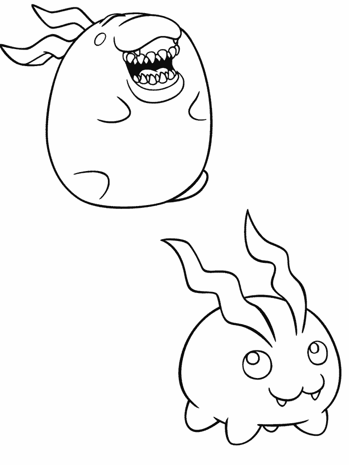 Coloring page: Digimon (Cartoons) #51523 - Free Printable Coloring Pages