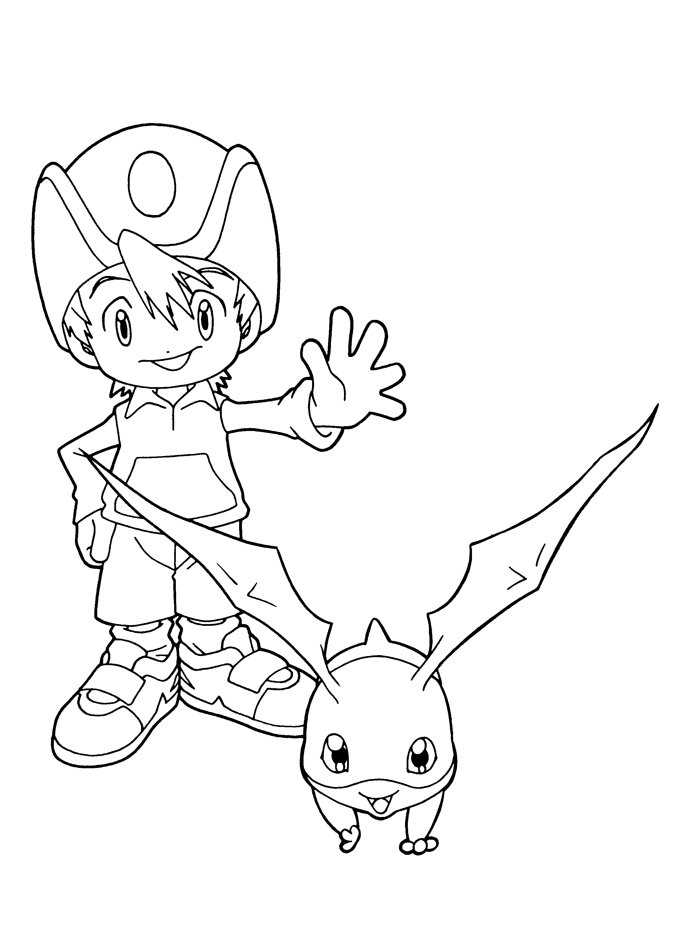 Coloring page: Digimon (Cartoons) #51530 - Free Printable Coloring Pages