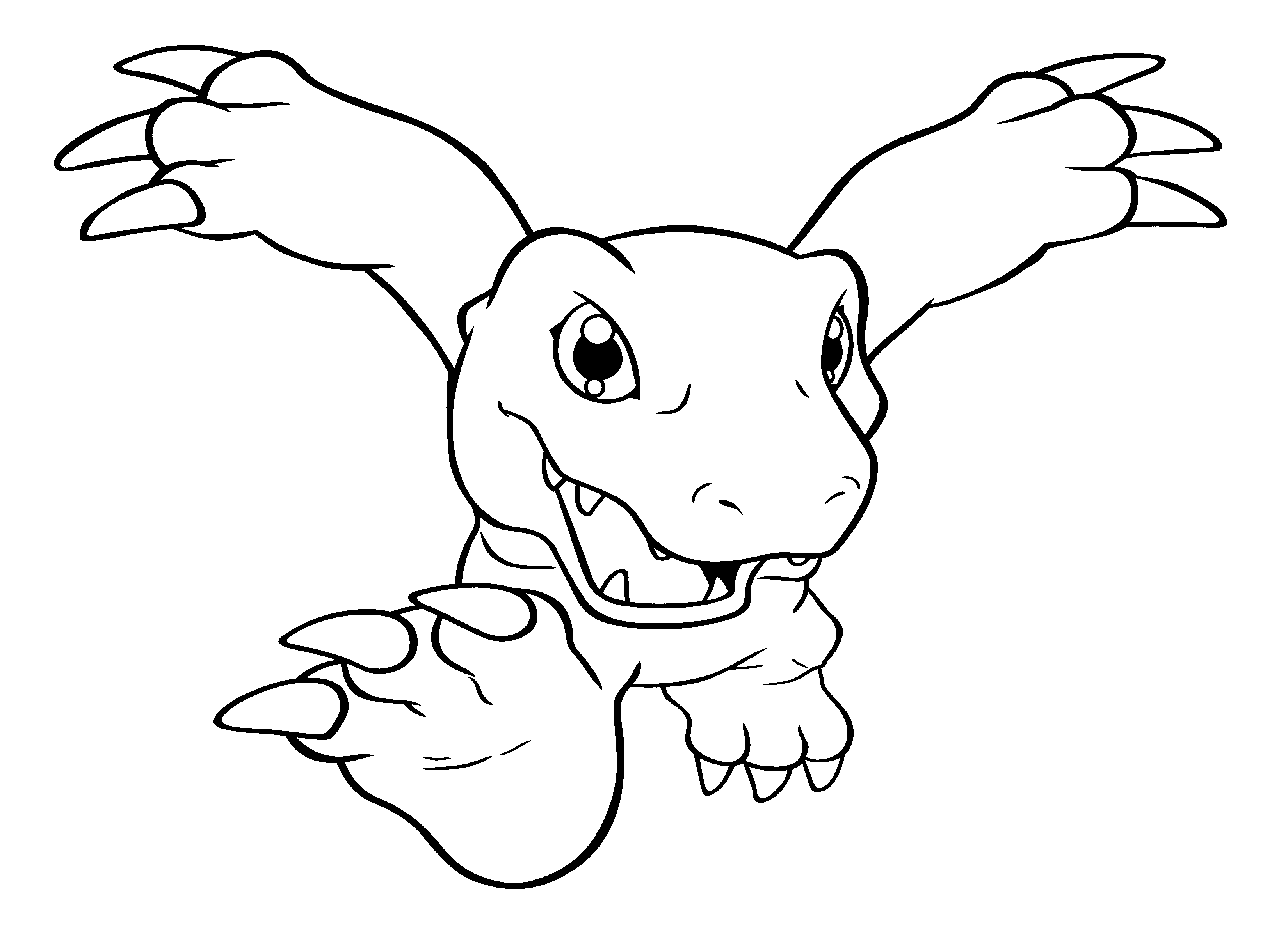 Coloring page: Digimon (Cartoons) #51534 - Free Printable Coloring Pages