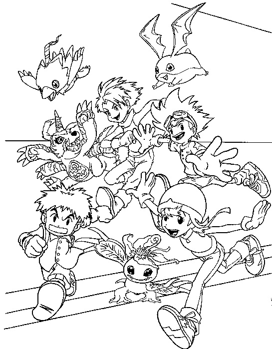 Coloring page: Digimon (Cartoons) #51538 - Free Printable Coloring Pages