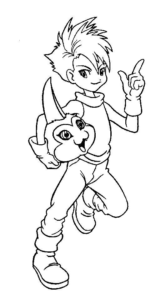 Coloring page: Digimon (Cartoons) #51539 - Free Printable Coloring Pages